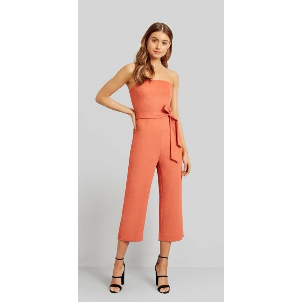 Kookai Oyster Discount Jumpsuit Orange Sz 34 One Piece 24"22"